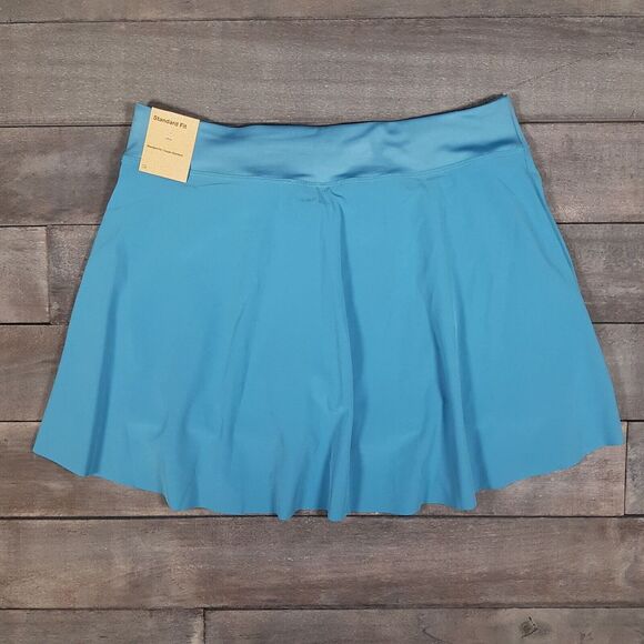 NIKE Dri-Fit Club Standard Fit Regular Golf Skirt Womens Size LARGE Blue - Picture 2 of 6